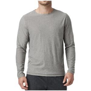 Vuori Men's Long Sleeve Strato Tech Tee Size XL Heather Grey MSRP $68